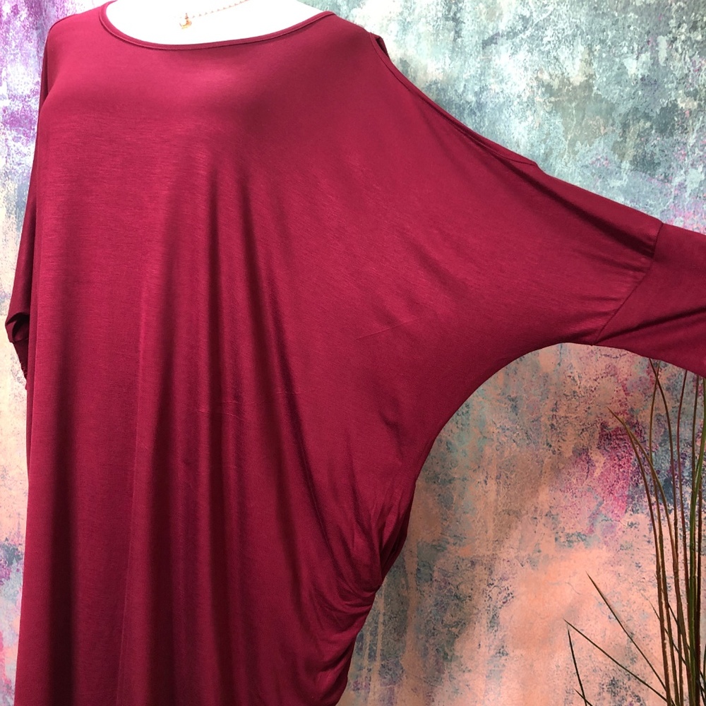 💥Sweet Pea Bat Sleeves with Slit Dress - Picture 3 of 8